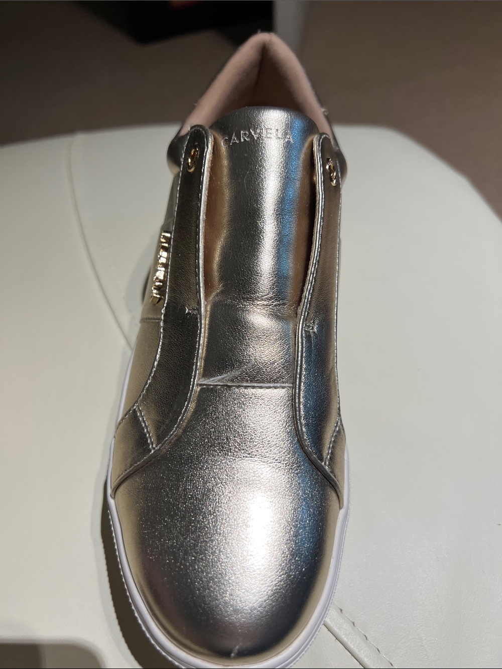 Carvela Gold Sneakers - Picture 2 of 5